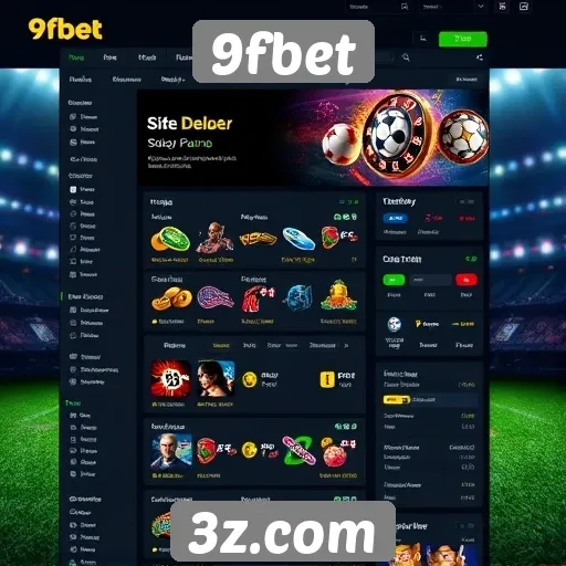 Interface e usabilidade do site 9fbet